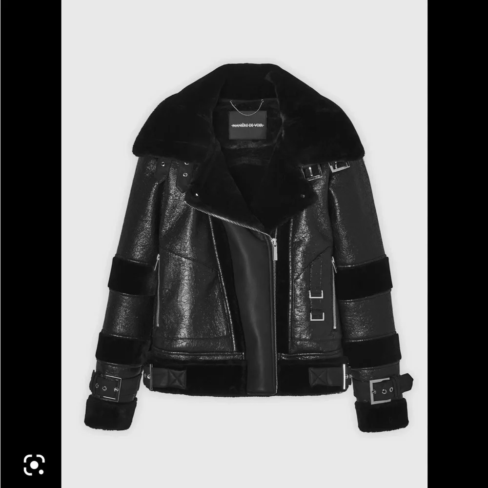 Manière De Voir vegan leather fur jacket MDV - Picture 2 of 4